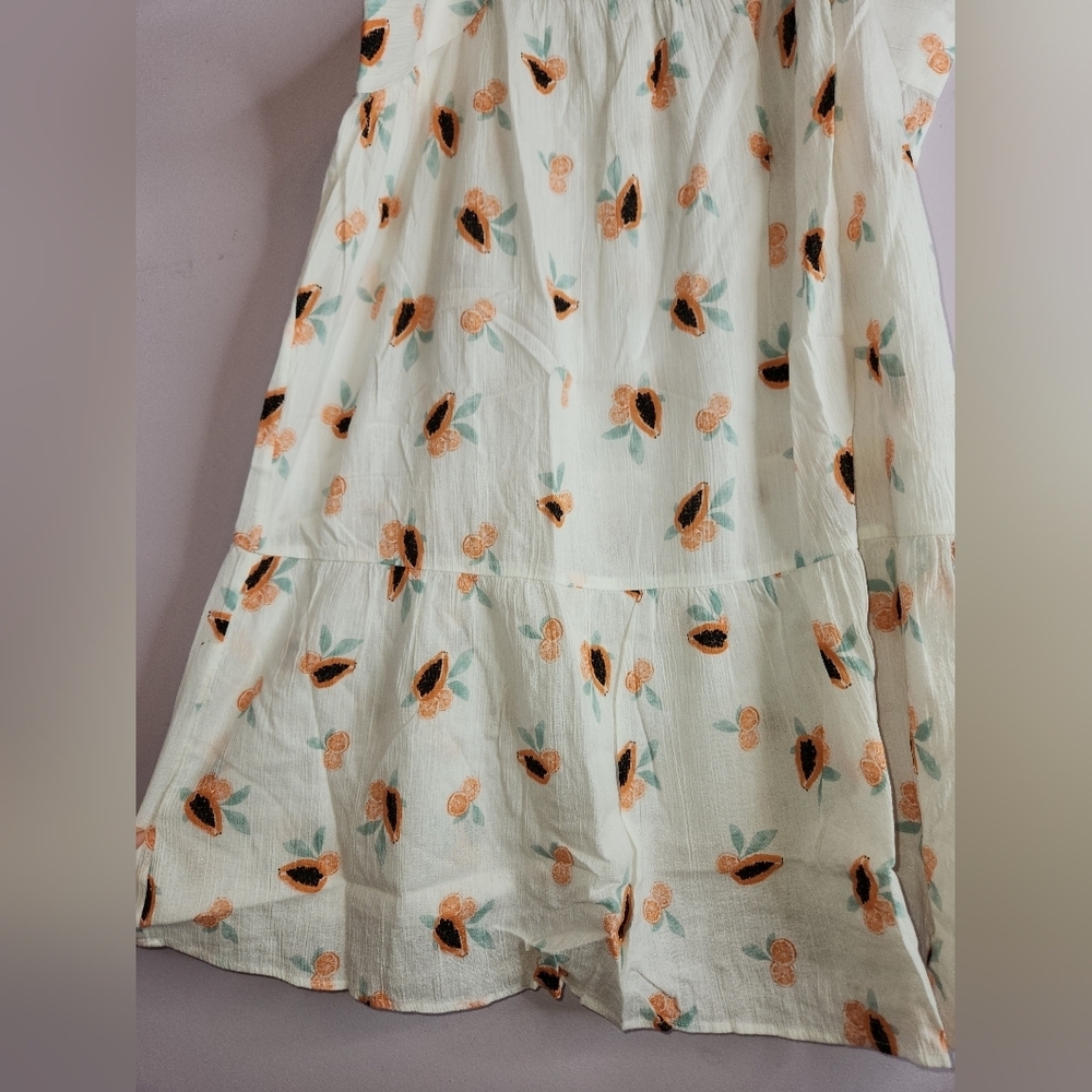 LOFT Beach Papaya Tie Strap Swing Dress, size M - Picture 5 of 13